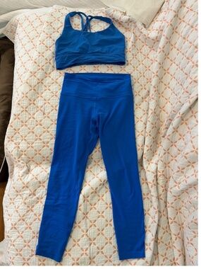 Lululemon Pipe Dream Blue Matching Set